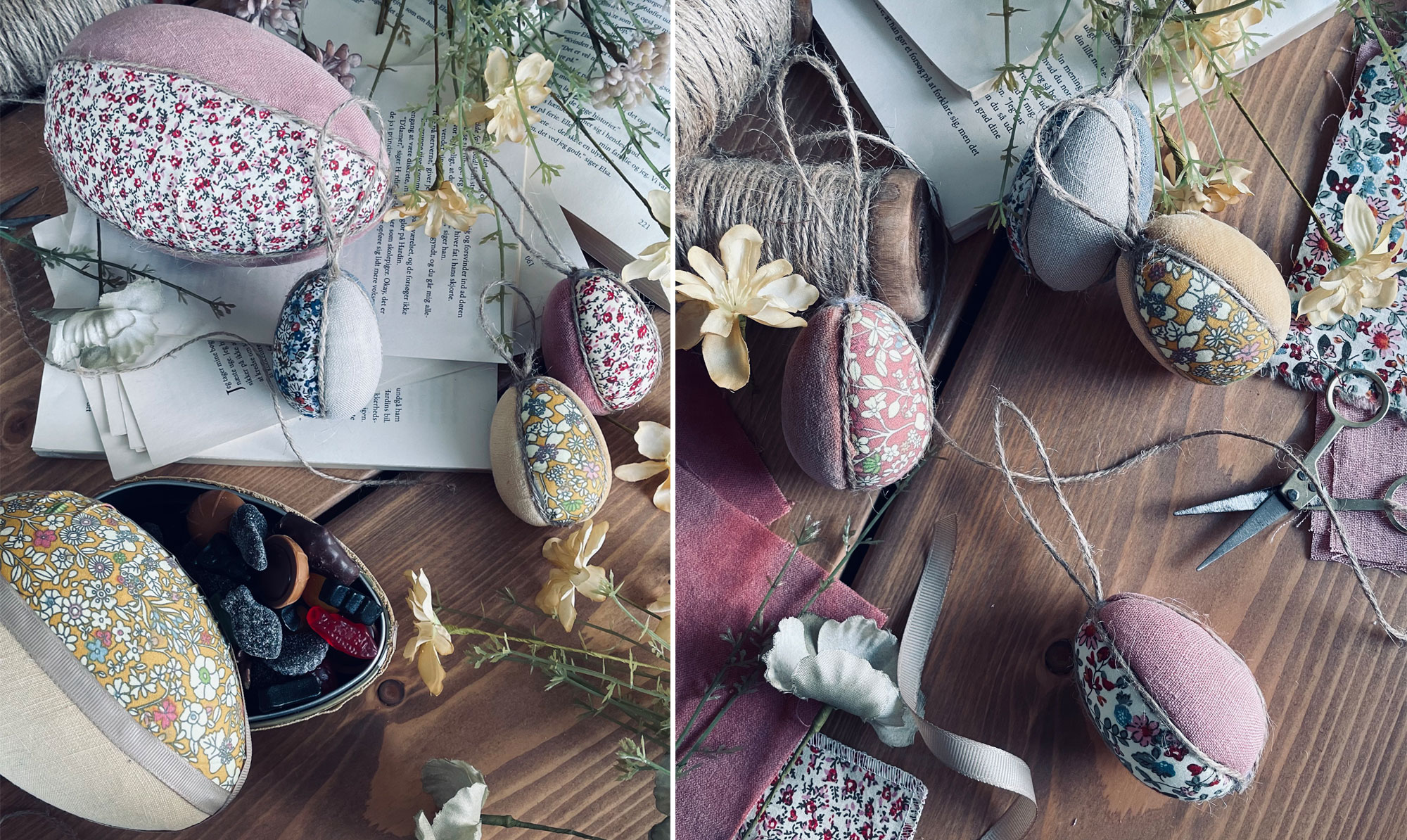 Med patchwork æg får du påskestemning i hjemmet på den nemme måde. Patchwork æg