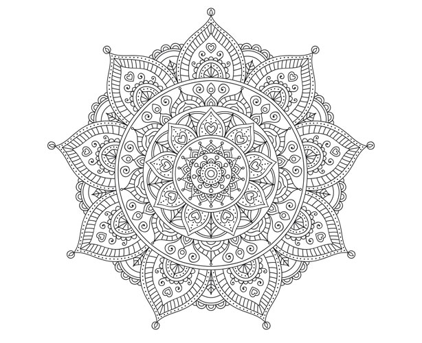 modstå Baglæns Grine 13 Mandala tegninger du skal kan farvelægge - print terningerne her - ALT.dk