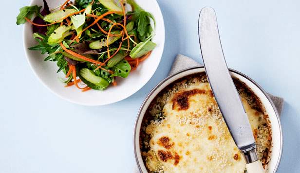Gratin med kartoffel og spinat Gratin opskrift med kartoffel og spinat