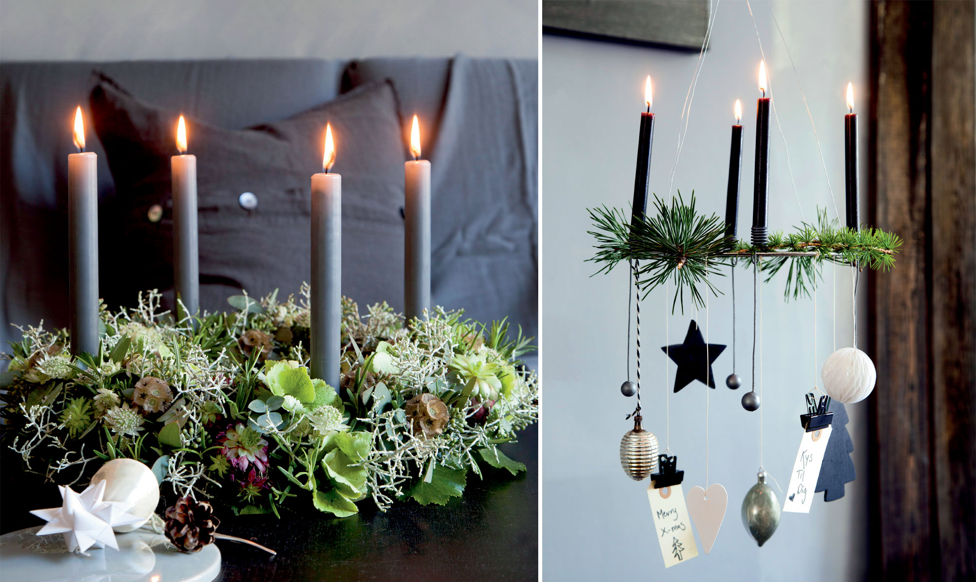 4 nemme adventskranse