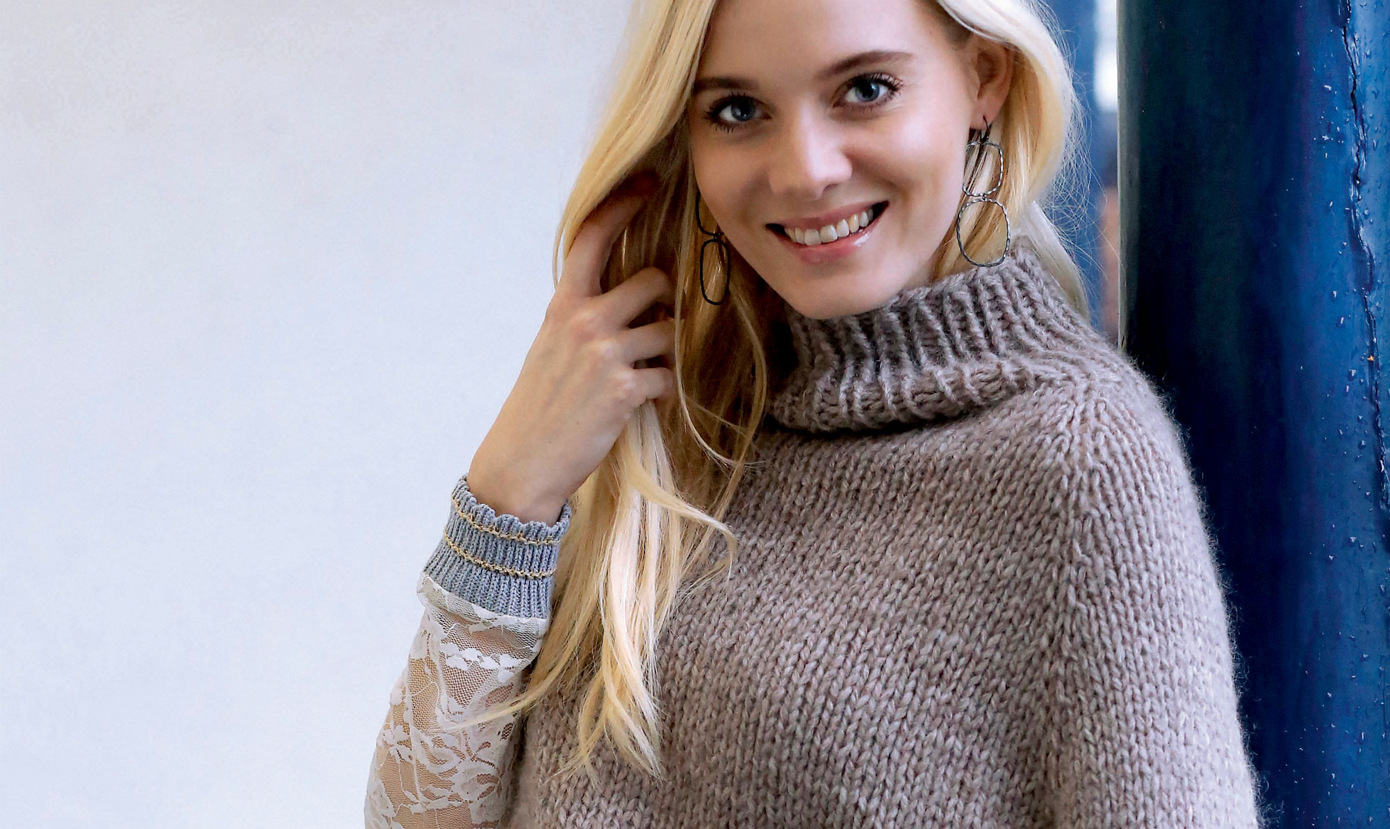 Strik selv: Flot poncho fra Hendes Verden