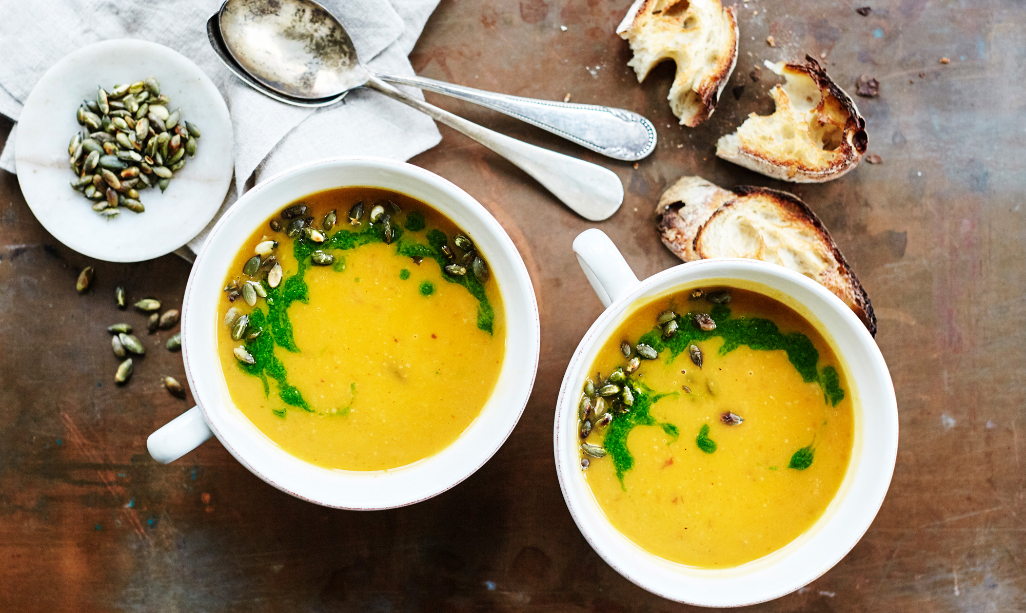 Smuk mad der varmer! Butternut squash suppe