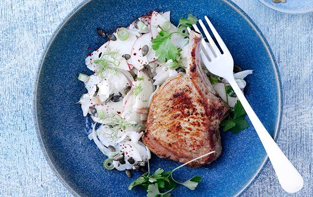 Krydret kotelet & slaw
