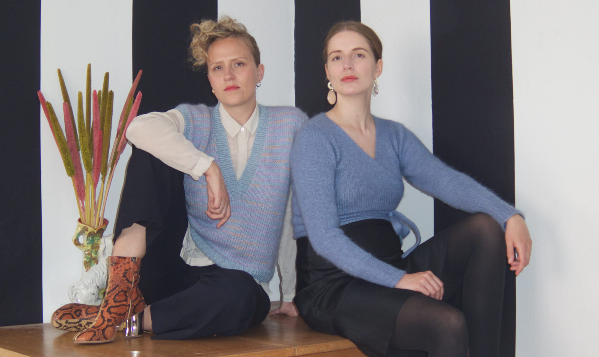 Laura Dalgaard og Camilla Bast står bag strikkekollektivet Knit Collective Cph. Laura Dalgaard og Camilla Bast