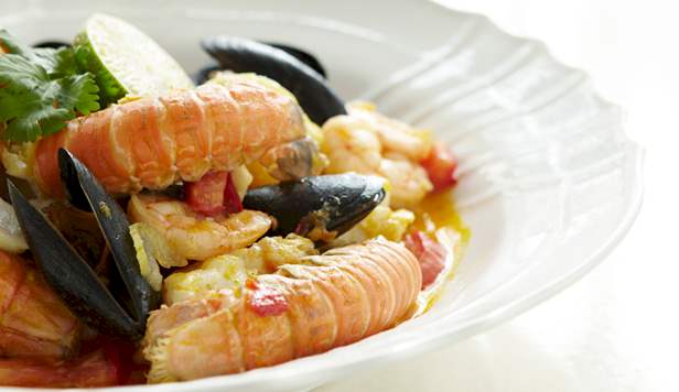 Eksotisk fiskesuppe Fiskesuppe opskrift