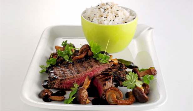 Steak med misosauce Opskrift på steak med misosauce