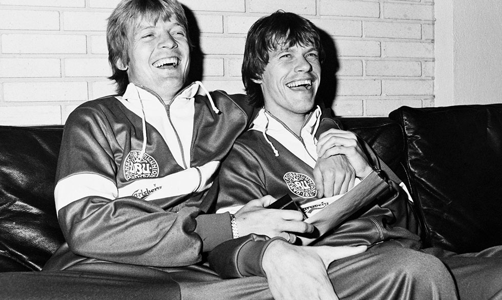 Søren Lerby (t.v.) og Frank Arnesen (t.h.). Søren Lerby