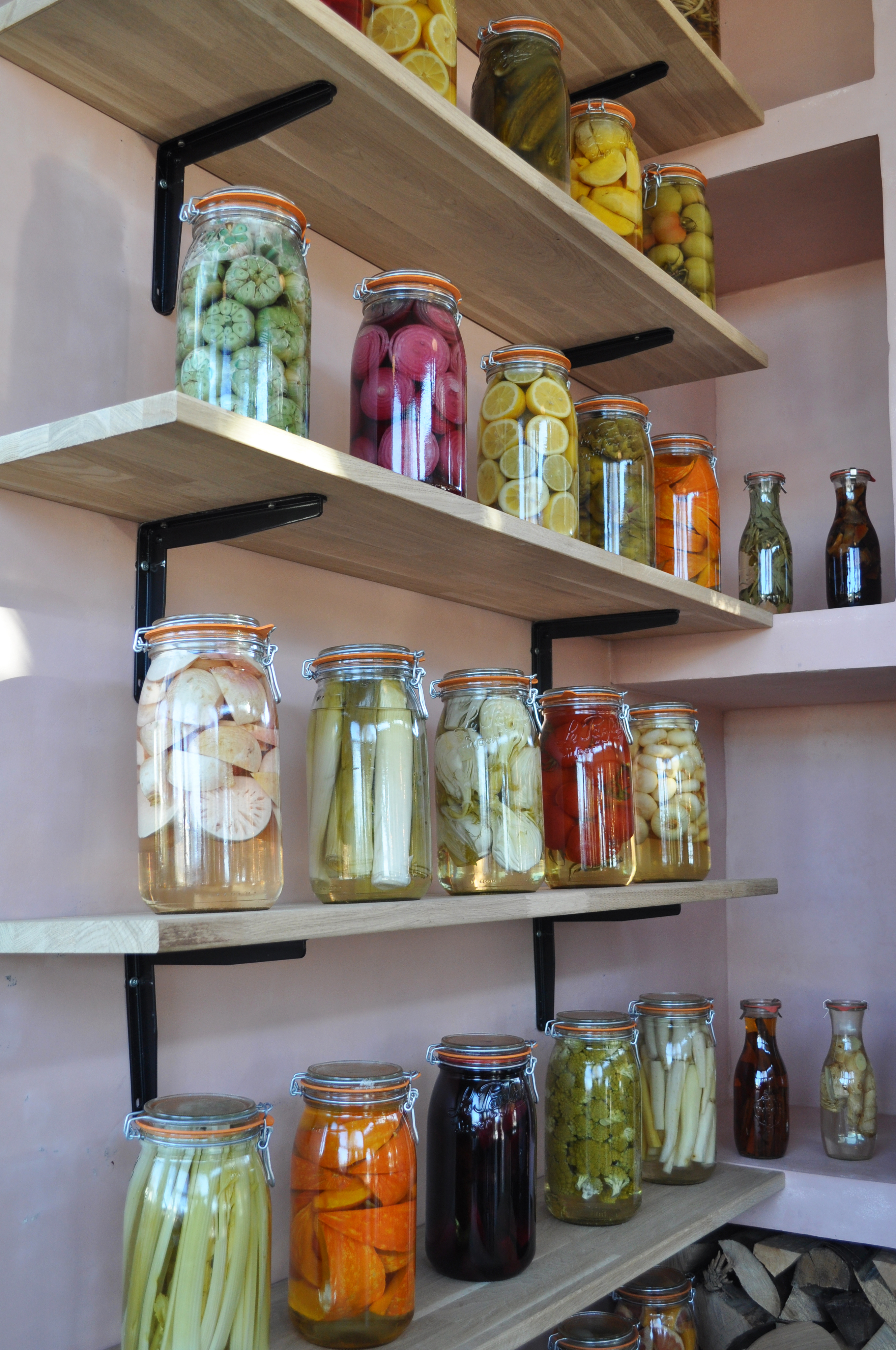 Fermenterede grøntsager hos cafe Botanik. Københavns ZOO