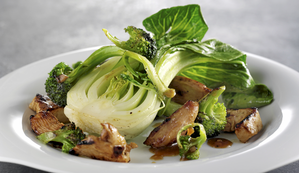 Wok med pak choi Opskrift på wok med pak choi
