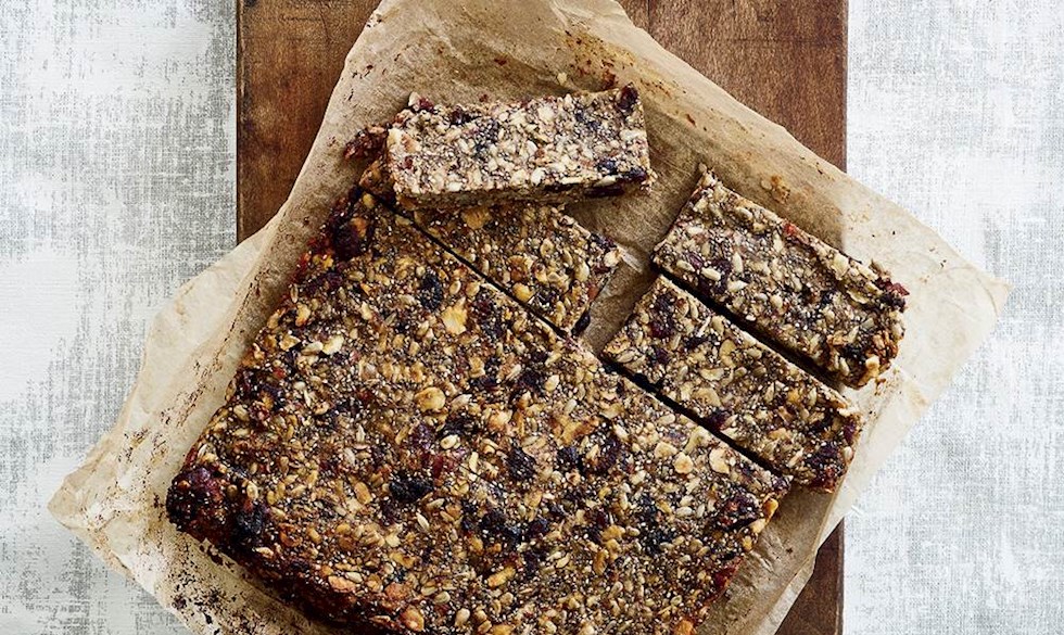 Energibar med protein til træning Energibar med fibre og protein