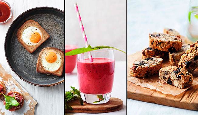 Et æg i toastbrød og en pink (og sund) smoothie. En familiebrunch kan hurtig blive farverig. Foto: Stine Christiansen / Skovdal & Skovdal ApS Opskrifter