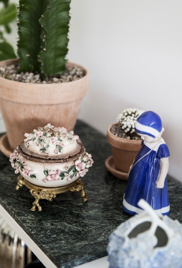 Det fine porcelæn er fra Katharinas farmor.