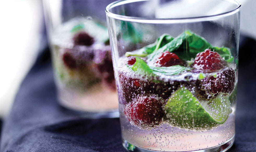 Hindbærmojito
