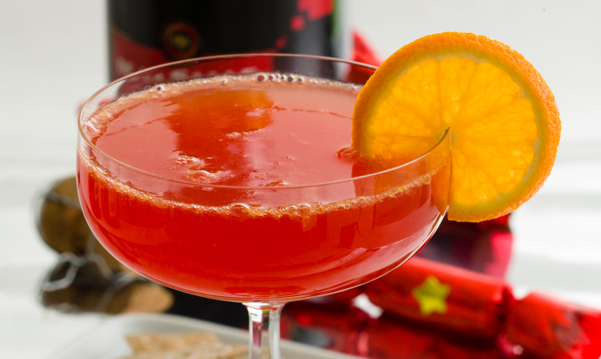 Appelsin-Campari champagnecocktail