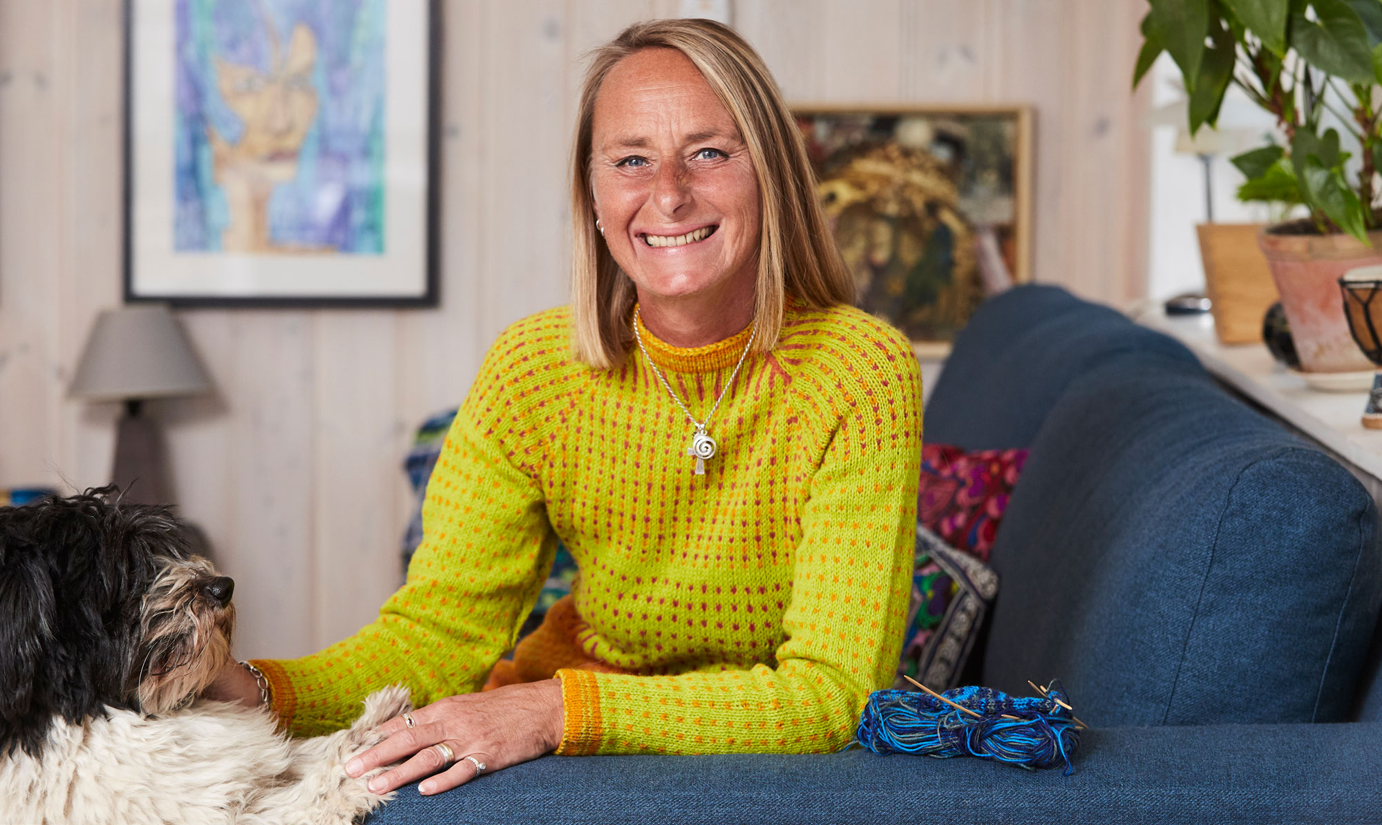 I dag tror Mette Walther, at hun strikkede sig rask efter en depression. Mette Walther depression