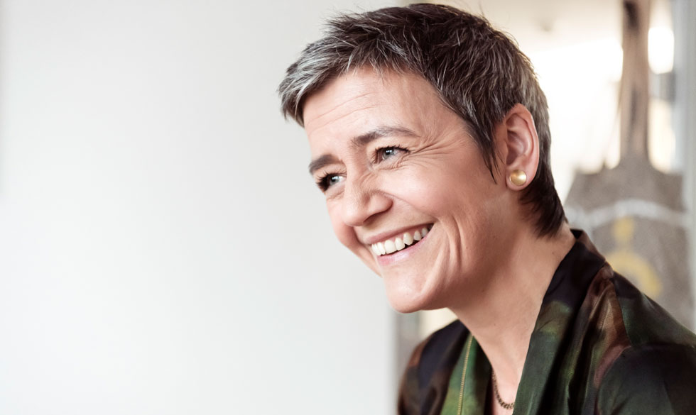 Margrethe Vestager er ikke bange for at have magt. Margrethe Vestager