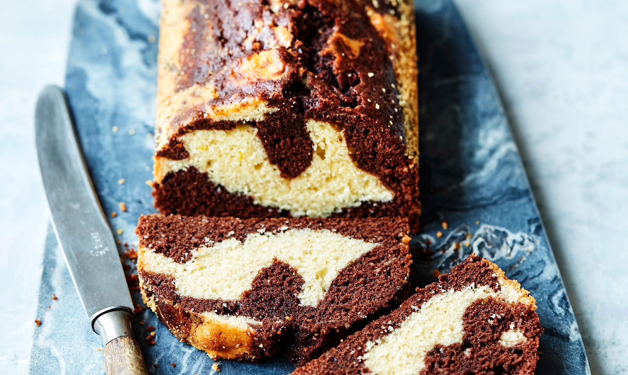 Find opskriften på den lækre kage her. Marmorkage med appelsin og nutella