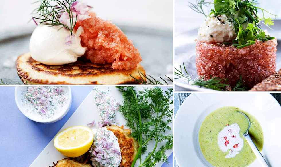 Brug den lækre stenbiderrogn til lækre forretter, på blinis, i salater, fiskeretter eller i kartoffelsuppe. Opskrifter med stenbiderrogn