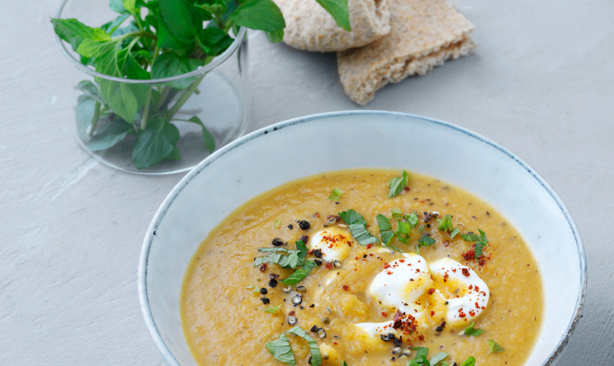 Den lækreste gulerodsuppe. Spicy gulerodsuppe