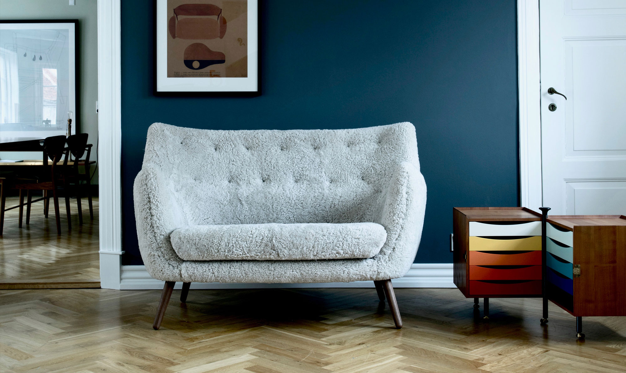 Poetsofa, 1941 af Finn Juhl. Poetsofa Finn Juhl