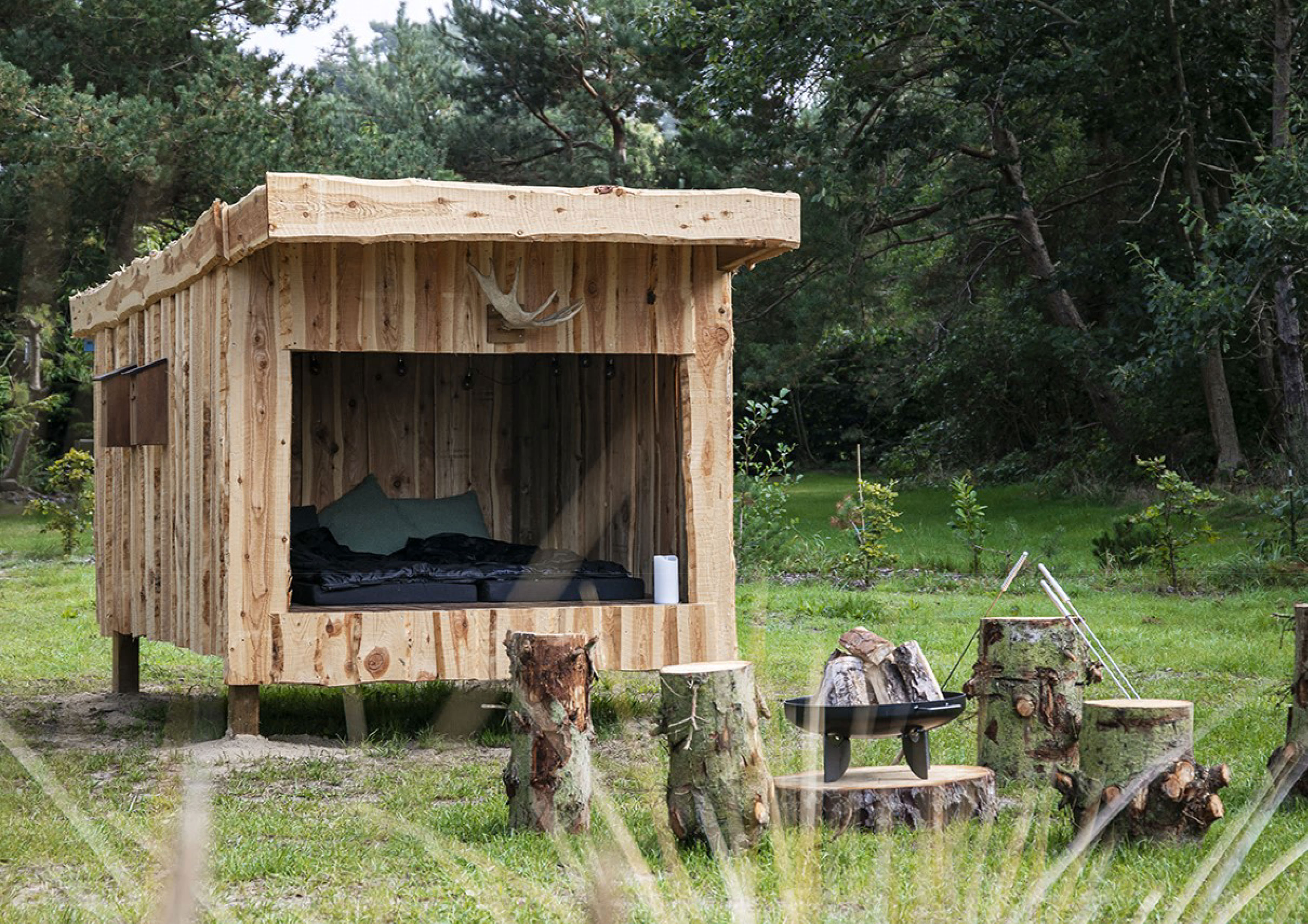 Mathias og Asgers shelter.