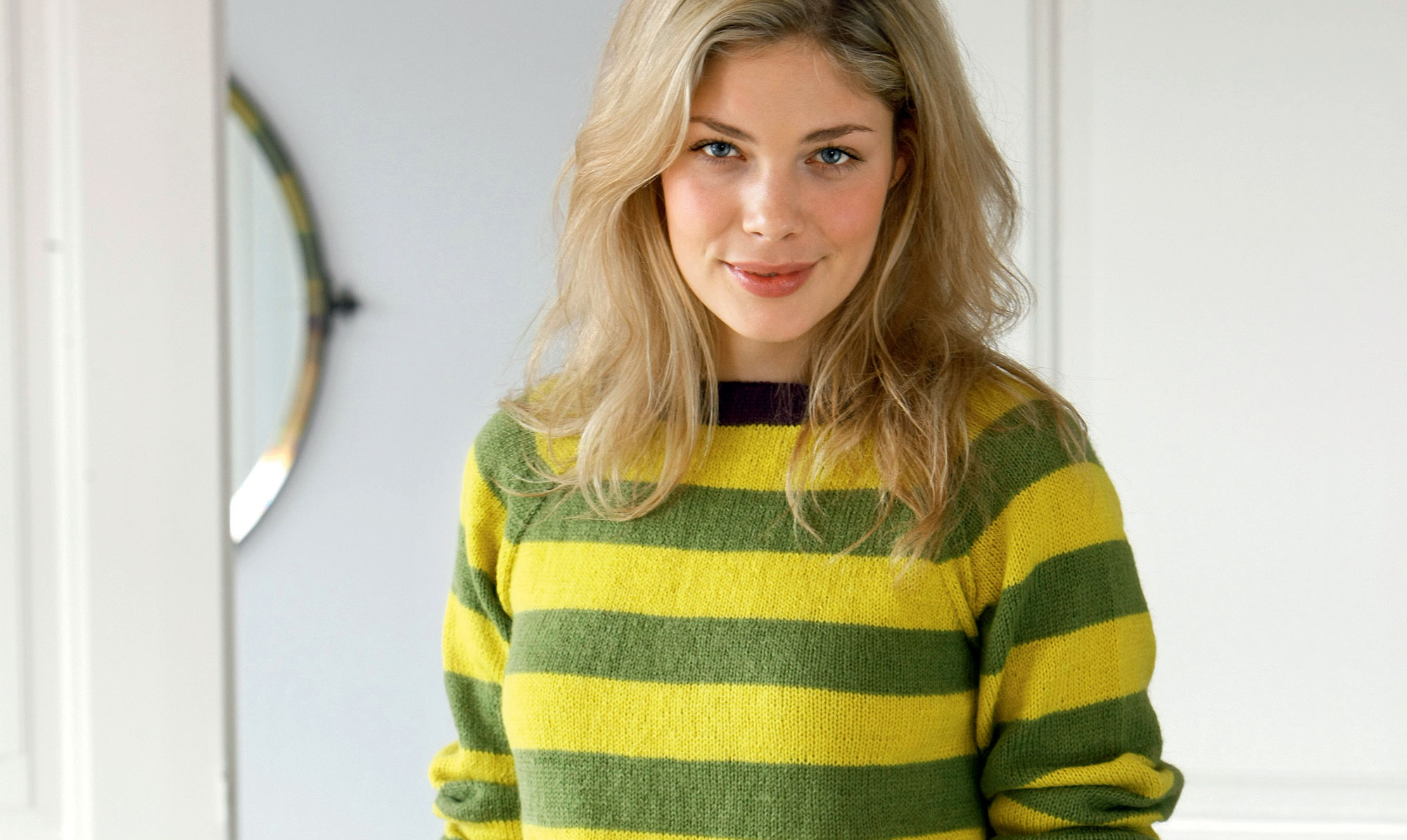 Smart stribet bluse fra Hendes Verden