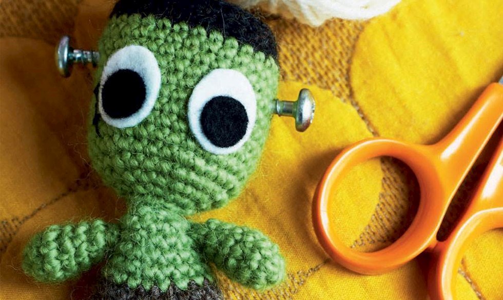 Hæklet Frankenstein fra Hendes Verden