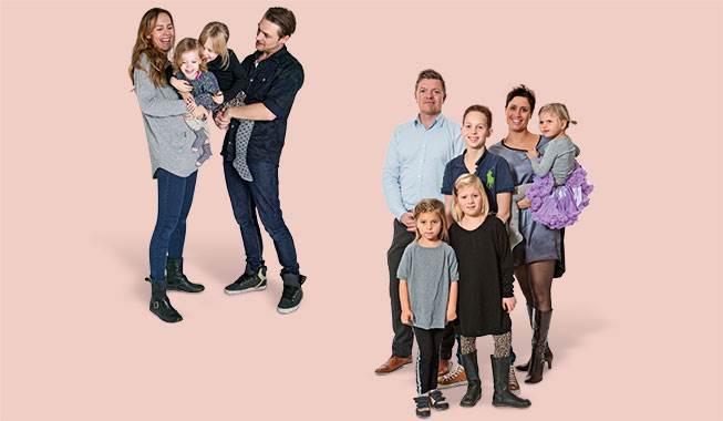 Mød de to familier, der har hver deres holdning til at vise billeder af deres børn på nettet. Foto: Ida Schmidt og Sine Nielsen Familieliv