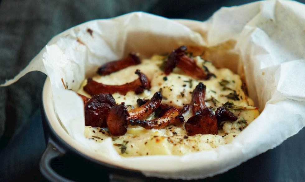 Ricotta med svampe og krydderurter. Ricotta med svampe og krydderurter